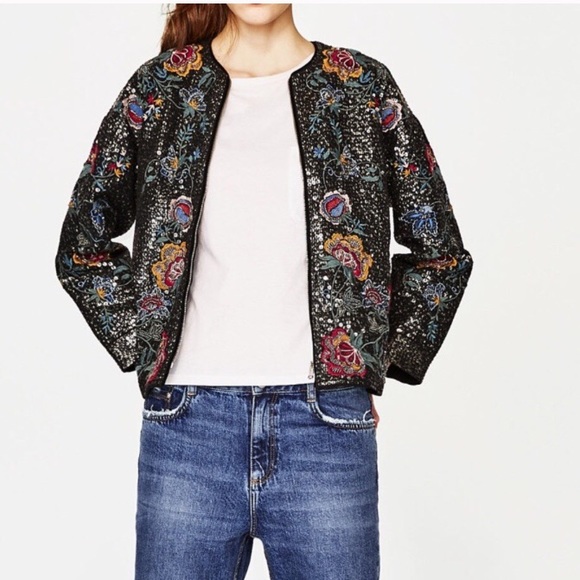 sparkly jacket zara